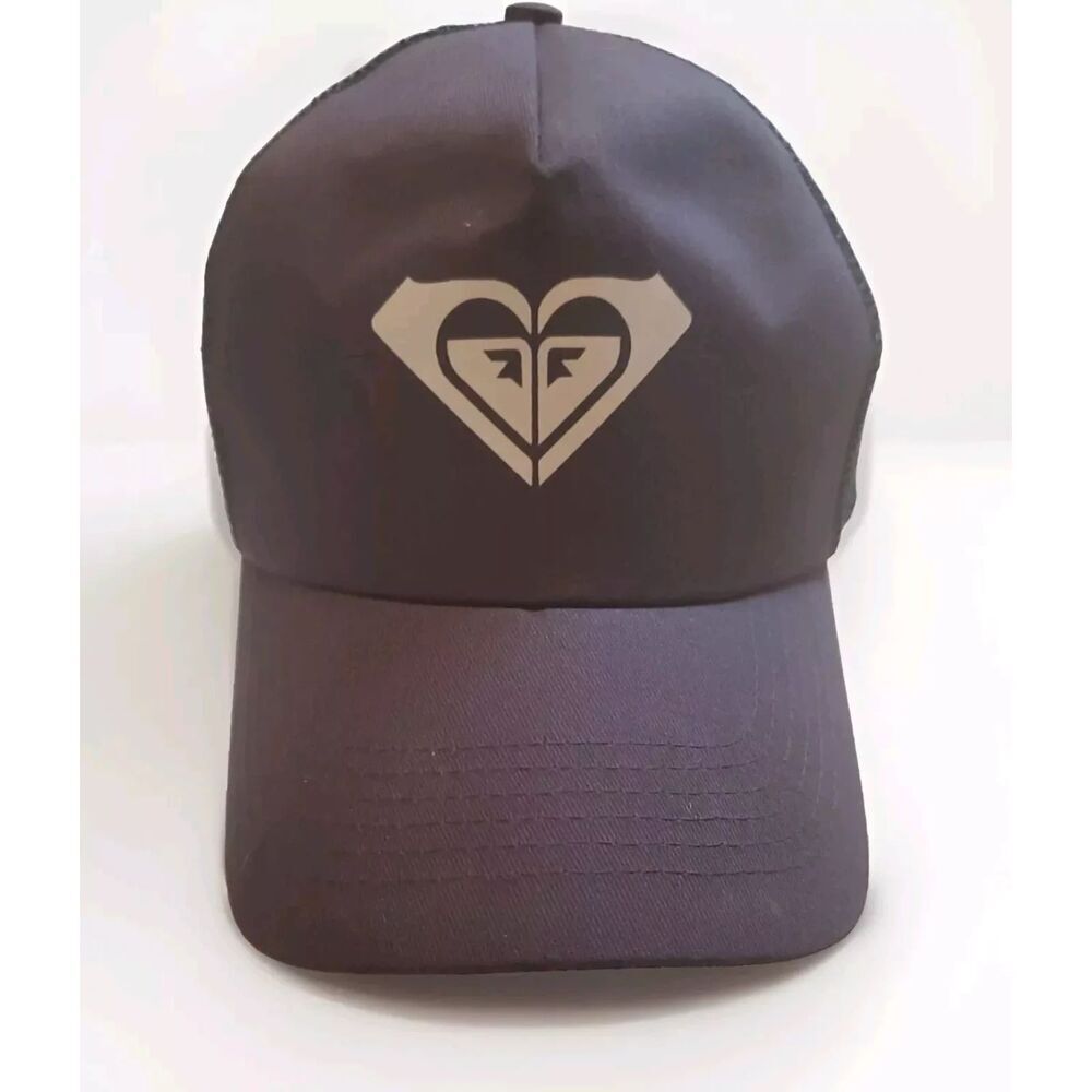 Roxy Snapback Unisex Hat Mesh Navy Blue Big Logo One Size